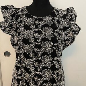 Ann Taylor short dress with lace details and designs